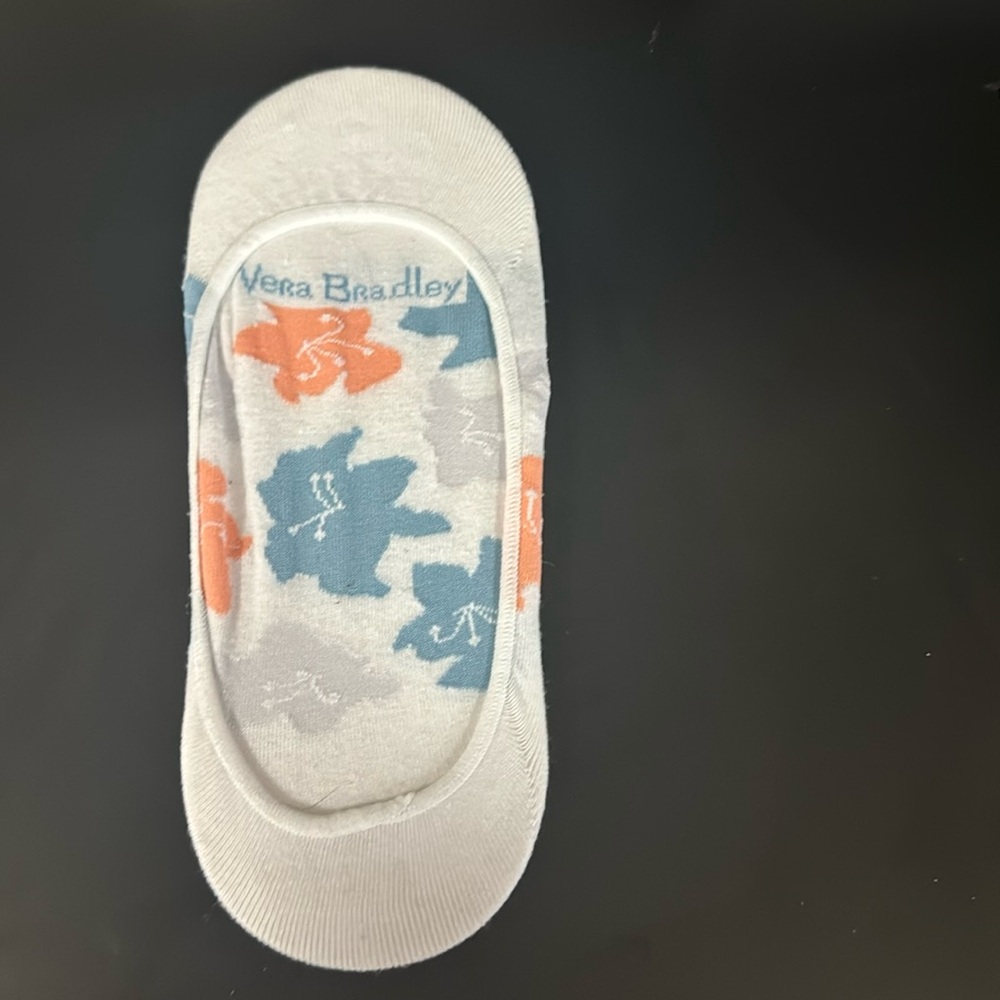 Vera Bradley - slide on low cut socks- Perfect for flats